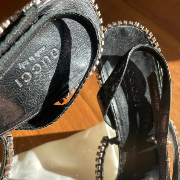 Gucci Glitter Sandals High Heels - Picture 5 of 7